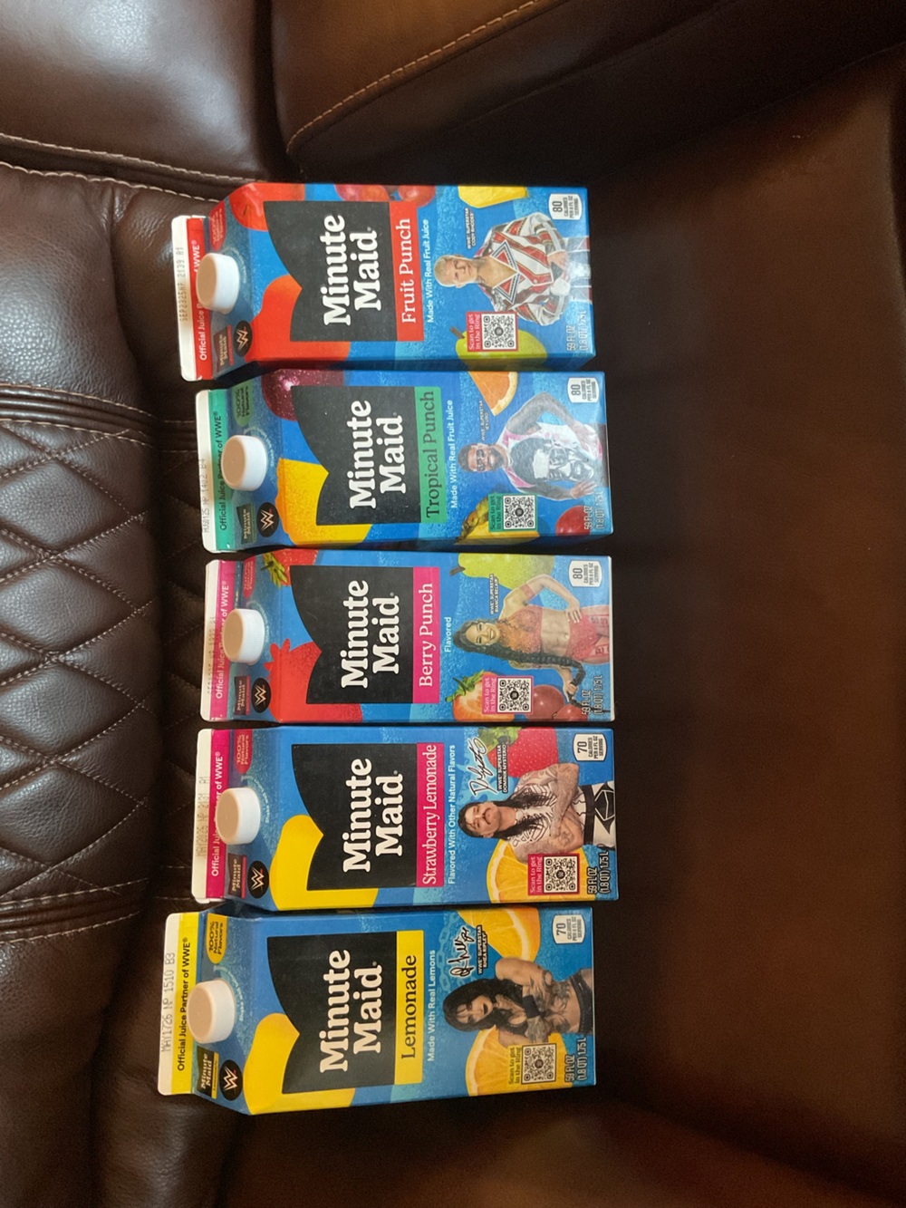 WWE Limited edition Minute Maid cartons - empty
